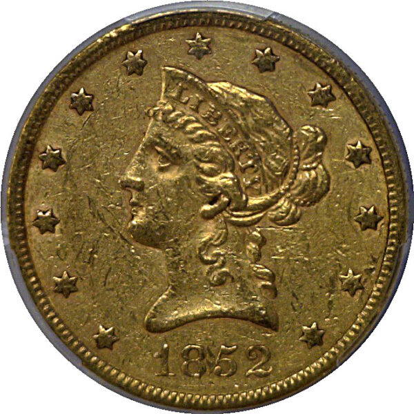 1852 $10 Liberty  -  PCGS XF-45 - Image 2
