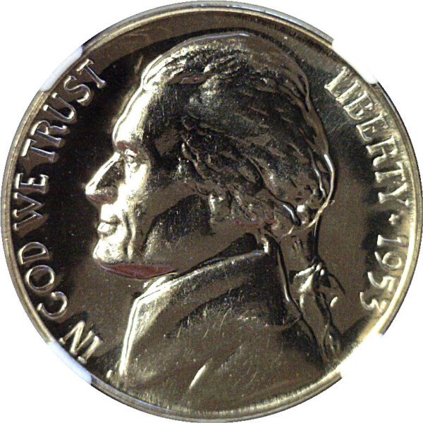 1953 Jefferson Nickel.  -   NGC PF-68 - Image 2