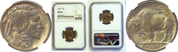 1921 Buffalo Nickel  -  NGC MS-64
