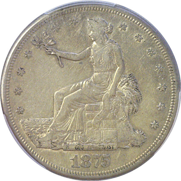 1875-S Trade Dollar  -  PCGS XF-40 - Image 2