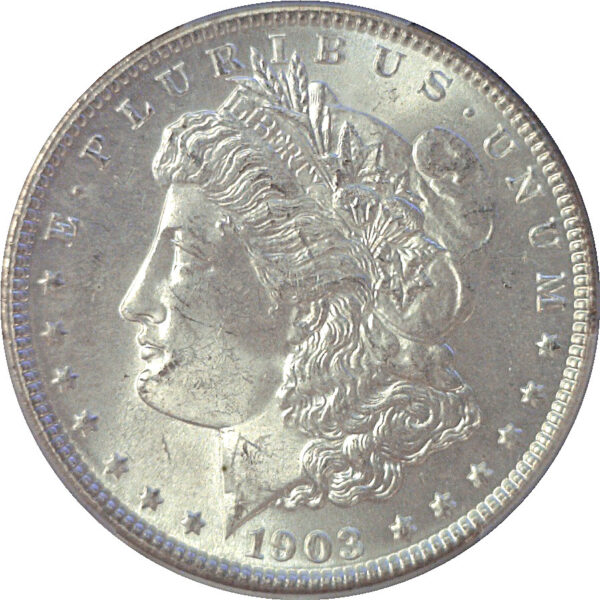 1903 Morgan Dollar  -  PCGS MS-64+  CAC - Image 2