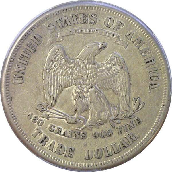 1875-S Trade Dollar  -  PCGS XF-40 - Image 3