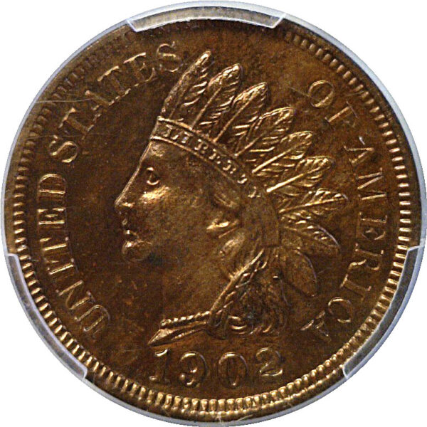 1902 Indian Head Cent. -  PCGS PR-62 RB - Image 2