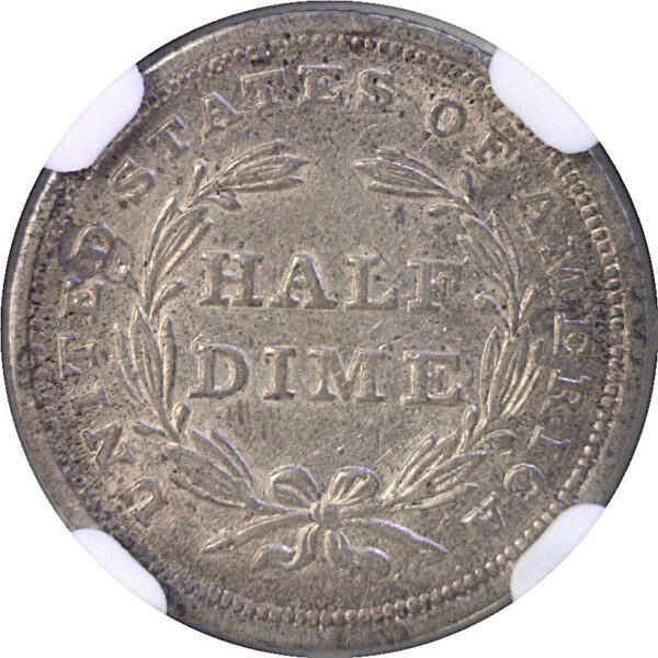 1839 Seated Liberty Half Dime.  -   NGC AU-58.  CAC - Image 3