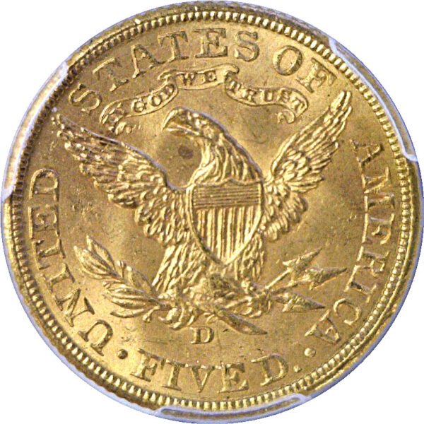 1906-D $5 Liberty  -  PCGS MS-64+  CAC - Image 3
