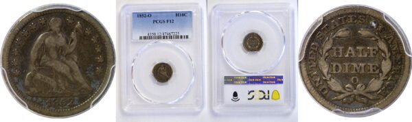 1852-O Seated Liberty Half Dime  -  PCGS F-12