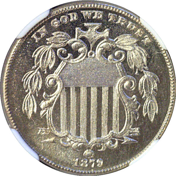 1879 Shield Nickel. -  NGC PF-66 - Image 2