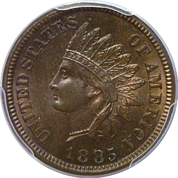 1885 Indian Head Cent  -  PCGS MS-66 RB - Image 2