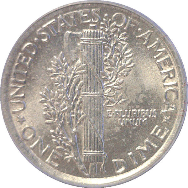1921 Mercury Dime.  -   PCGS MS-63 FB.  CAC - Image 3