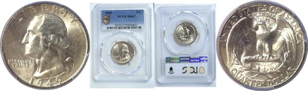 1949 Washington Quarter  -  PCGS MS-67