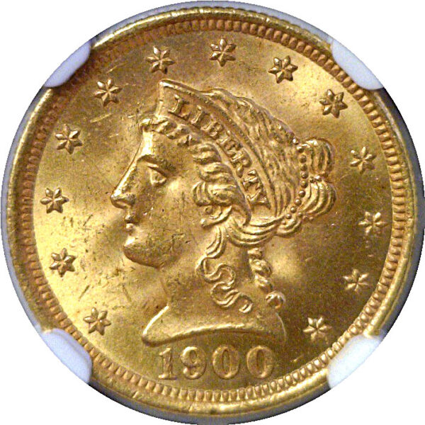1900 $2 1/2 Liberty  -  NGC MS-64+ - Image 2