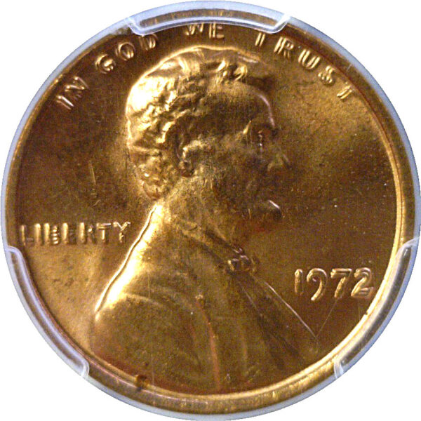 1972 Doubled Die Obverse.  Lincoln Cent.  -   PCGS MS-65 RD - Image 2