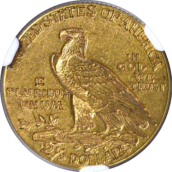 1913 $2 1/2 Indian.  -   NGC AU-58 - Image 3