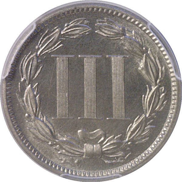 1887/(6) Nickel Three Cent. -  PCGS PR-65 - Image 3