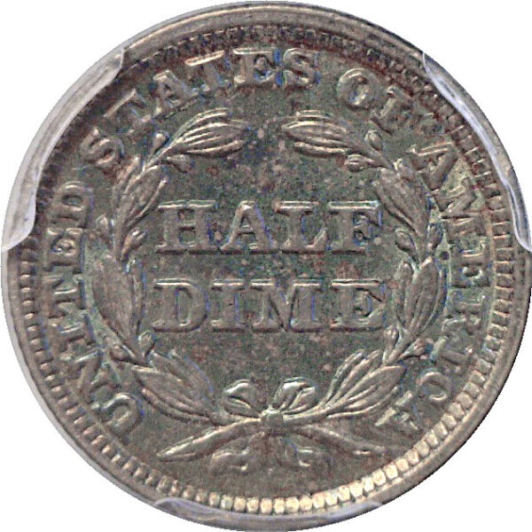 1849/6 Seated Liberty Half Dime.  -   PCGS AU-58 - Image 3