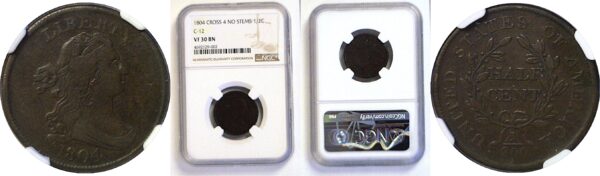 1804 Half Cent.  -   NGC VF-30