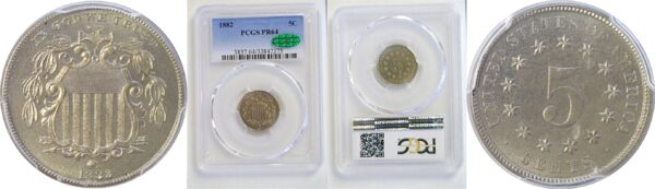 1882 Shield Nickel  -  PCGS PR-64  CAC