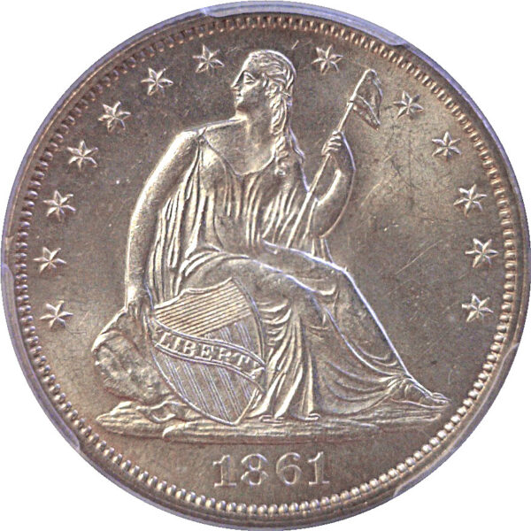 1861 Seated Liberty Half Dollar  -  PCGS MS-63 - Image 2