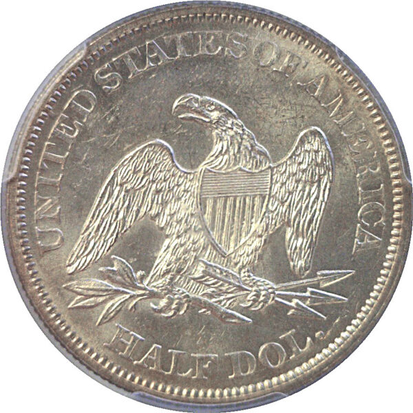 1861 Seated Liberty Half Dollar  -  PCGS MS-63 - Image 3