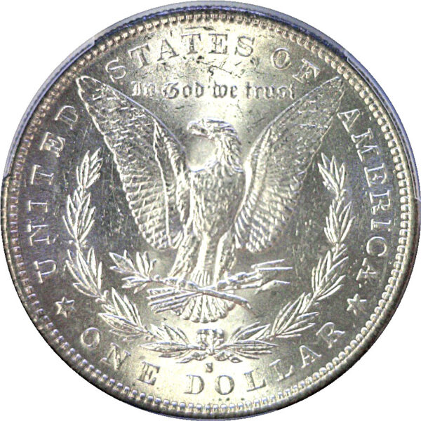 1883-S Morgan Dollar  -  PCGS AU-58 - Image 3