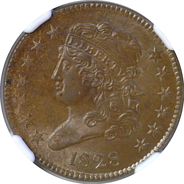 1828 13 Stars.  Half Cent   -   NGC MS-65 BN - Image 2
