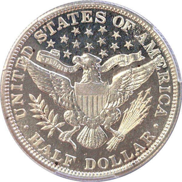 1907 Barber Half Dollar  -  PCGS PR-66+ - Image 3