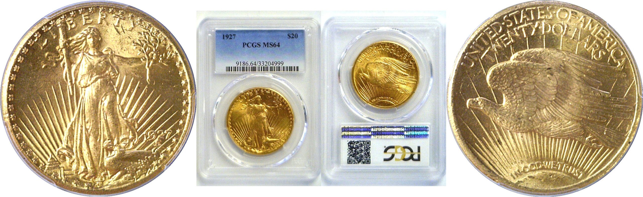 1927 $20 St. Gaudens  -  PCGS MS-64