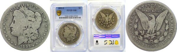 1893-S Morgan Dollar  -  PCGS G-6
