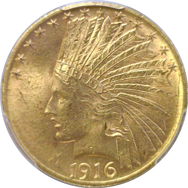 1916-S $10 Indian  -  PCGS MS-63 - Image 2