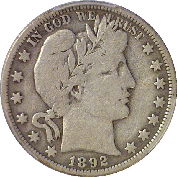 1892-O Barber Half Dollar. -  PCGS G-6 - Image 2