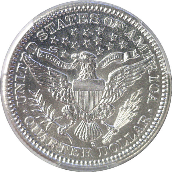1903-S Barber Quarter  -  PCGS MS-64 - Image 3