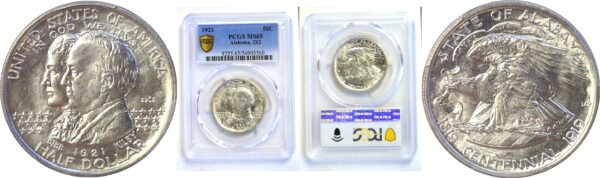 1921 Alabama, 2x2. Commemorative Half Dollar  -  PCGS MS-65