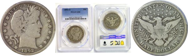 1892-O Barber Half Dollar. -  PCGS G-6