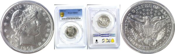 1903-S Barber Quarter  -  PCGS MS-64