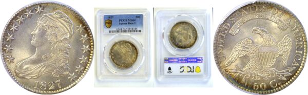 1827 Bust Half Dollar  -  PCGS MS-64