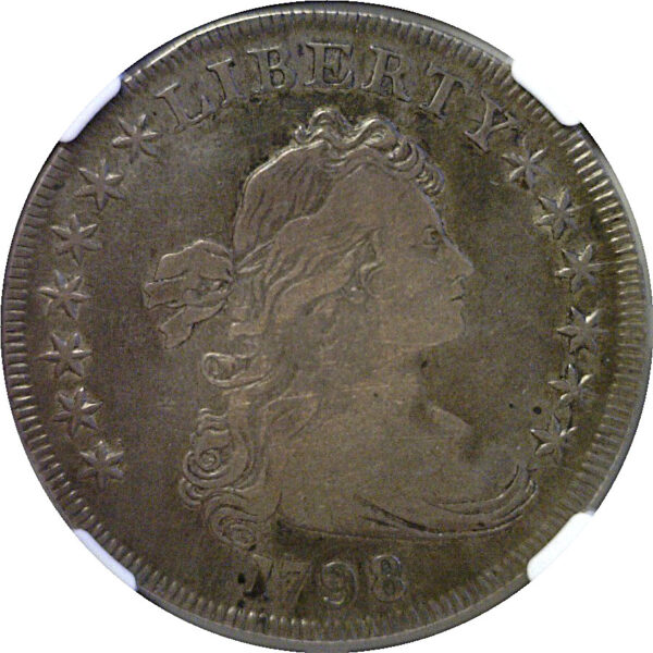 1798 Bust Dollar  -  NGC F-15 - Image 2