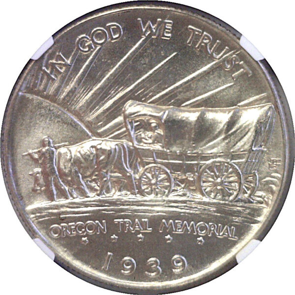 1939-D Oregon Trail Commemorative Half Dollar  -  NGC MS-66 - Image 3