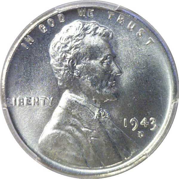 1943-D/D Lincoln Cent  -  PCGS MS-66 - Image 2