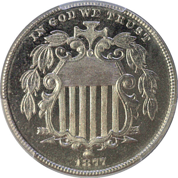 1877 Shield Nickel  -  PCGS PR-66 CAM - Image 2