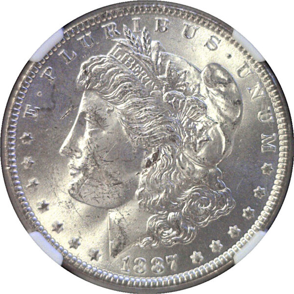 1887 Morgan Dollar  -  NGC MS-63 - Image 2