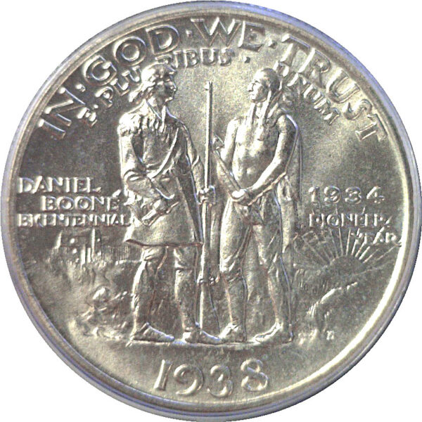 1938-D Boone Commemorative Half Dollar  -  PCGS MS-63 - Image 3