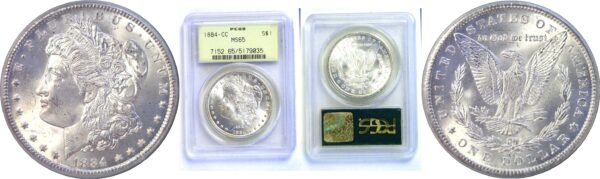 1884-CC Morgan Dollar  -  PCGS MS-65