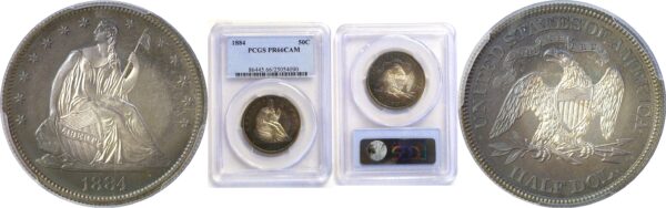 1884 Seated Liberty Half Dollar  -  PCGS PR-66 CAM