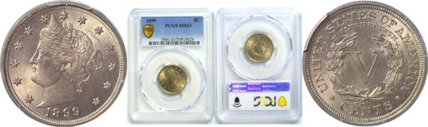 1899 Liberty Nickel. -  PCGS MS-63
