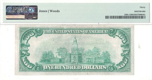 1929 $100 Danville, Illinois Charter 2584 PMG VF-30 - Image 3