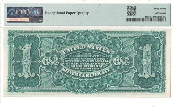 1886 $1 Silver Certificate  Fr-217 PMG Choice CU-63 EPQ - Image 3