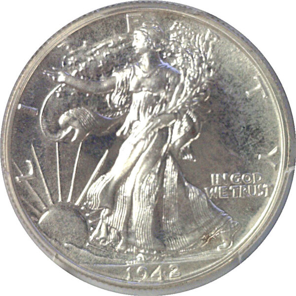 1942 Walking Liberty Half Dollar  -  PCGS PR-67 - Image 2