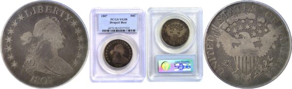 1807 Bust Half Dollar  -  PCGS VG-8