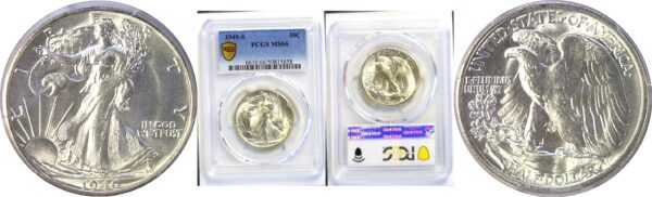 1940-S Walking Liberty Half Dollar  -  PCGS MS-66