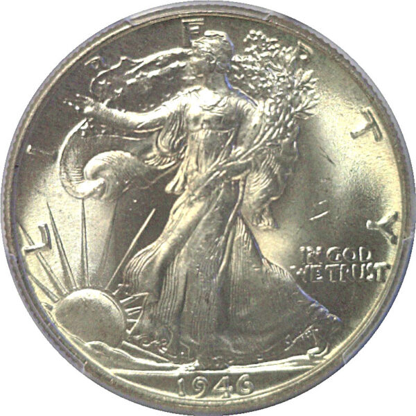 1946 Doubled Die  Reverse. Walking Liberty Half Dollar  -  PCGS MS-66 - Image 2